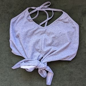 Kortni Jeane grey tie up top small
